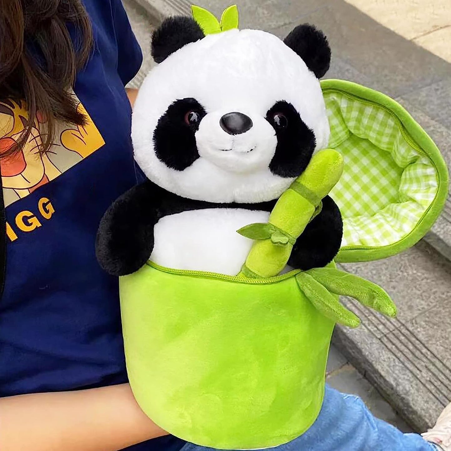 KosmoKids® - Panda Pluche Beer - Bamboezak - 25cm - Teddybeer - Cadeautip